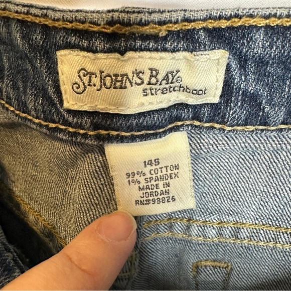 St. John's Bay stretchboot jeans size 14S - Picture 5 of 5